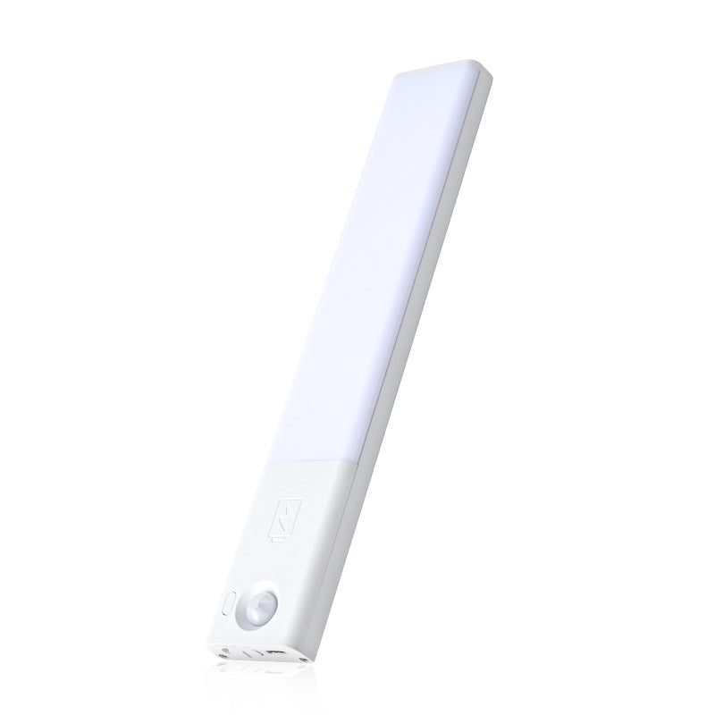 Smart automatic human body induction light - rechargeable magnetic led strip light for cabinets, wardrobes, wine cabinets, and shoe cabinets