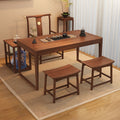 For homesmall apartment balcony solid wood tea table dry tea table all-in-one a complete set of casual modern tea table and chair combination