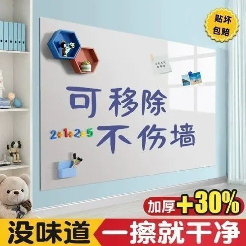 Self-adhesive chalkboard wall stickers - reusable, erasable, and removable - no damage to walls - thickened green board for graffiti and drawing
