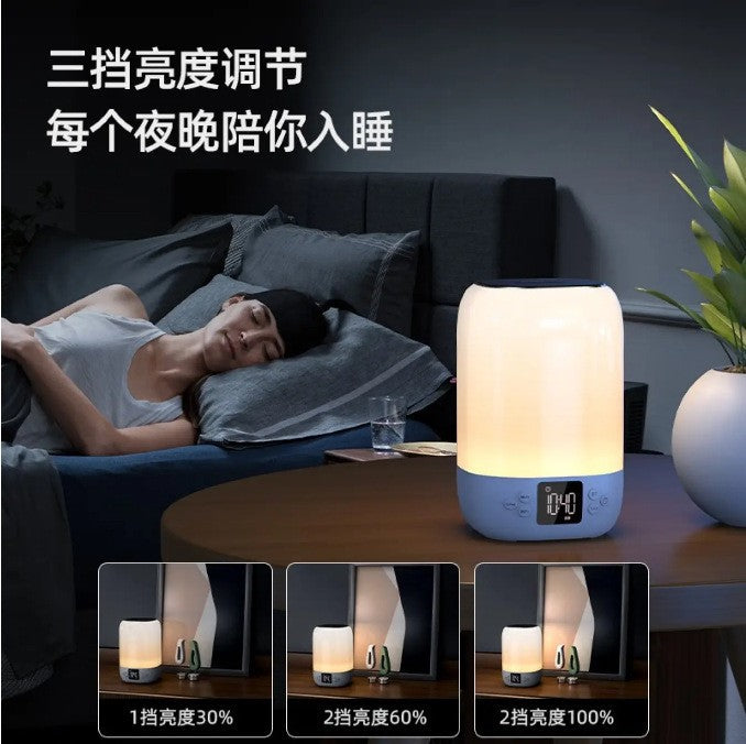 Longweishi dy20k wireless karaoke bluetooth speaker - compact audio system with night light & table lamp - perfect for music, ambiance, and outdoor use