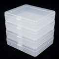 New arrival storage box plastic box fully transparent jewelry storage box small square box makeup tool box thick version weighing 15 grams