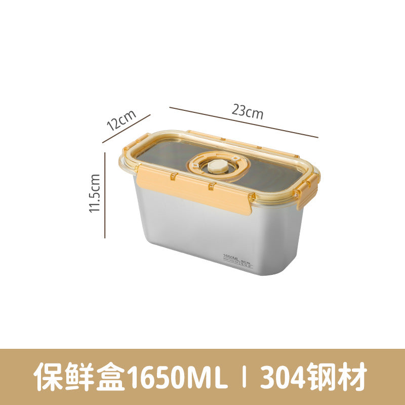 304 stainless steel fresh-keeping box, special sealed box for food-grade refrigerators, lunch box can be heated in microwave oven, bento box