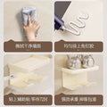 Hair dryer holder - no drilling required, wall-mounted hair dryer rack for bathroom, hair dryer organizer shelf