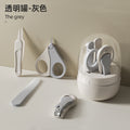 Baby nail clippers set - stainless steel nail clippers, nail file, and small scissors for infants and children