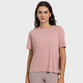 Hf millennium new arrival: cool, breathable, quick-dry drawstring ruched loose fit comfortable crew neck outdoor sports short sleeve t-shirt dss121