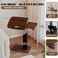 Saddle leather adjustable side table for home bedside table medieval style living room coffee table small table movable bedside computer table