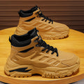 Workwear men's shoes winter non-sliphikingbootsmenthick soleheight increasingdad shoessportscasualhigh top trendy shoes