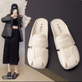 2025new arrivalfashion mule toe slippers women's outwear lazy slippers casual flatseasiest for matchelegantpopular half cover