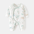 Babibele quilted romper - lightweight cotton, seamless bodysuit, autumn/winter pure cotton newborn butterfly outfit, baby crawling suit