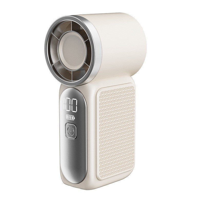 X688 cross-border new high-speed handheld small fan usb rechargeable digital display portable small violent fan