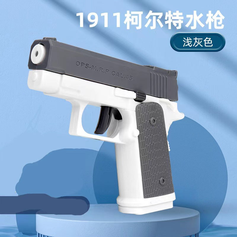 Mini manual glock water gun reloading handheld small water gun kids toy water play super far boy wholesale