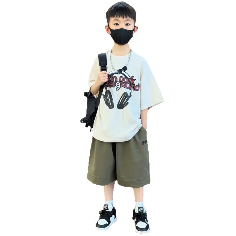 Boys' cargo shorts - lightweight summer style, short sleeve, casual shorts for kids, new  trendy athletic shorts