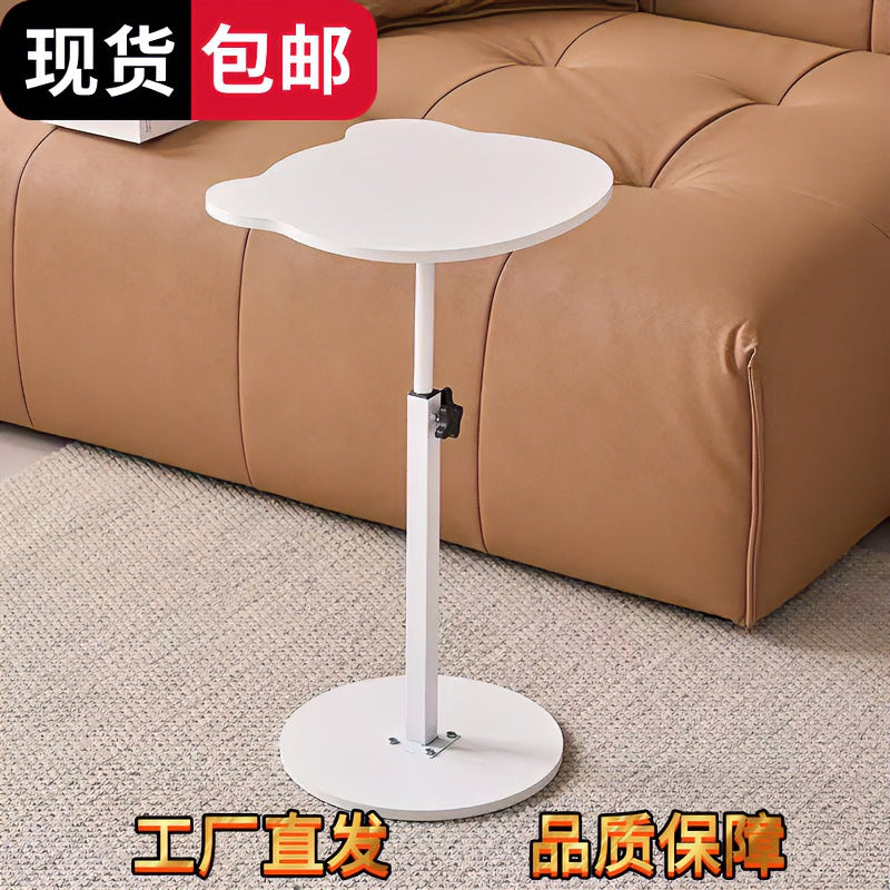 New arrivalmovable wheeled red panda sofa cream style small tea table small apartment living room bedroom mini bedside table