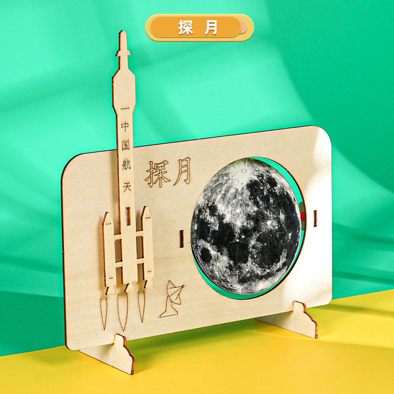 Moon Exploration Model Technology Small Production Handmade DIY Student Scientific Experiment Invention Teaching Aids STEAM Education Puzzle New