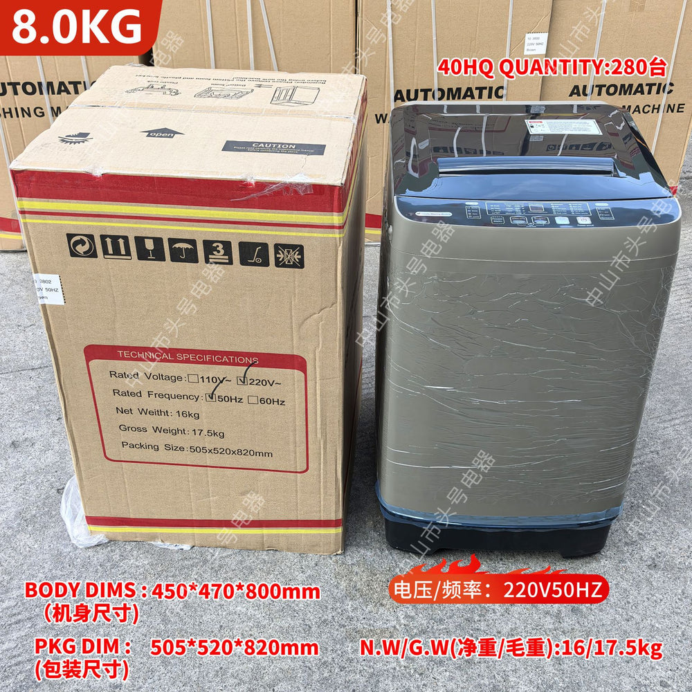 Export english fully automatic washing machine cross-border hot model 8kg10kg12kg 15kg washing machine