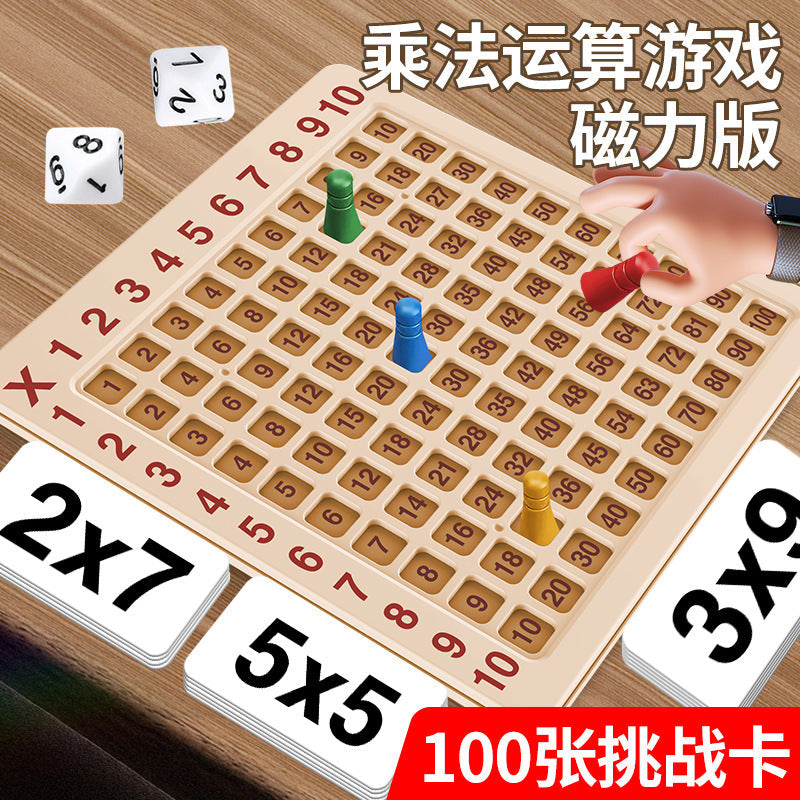 Nine-nine multiplication formula table for primary school students in the second grade of mathematics 99 multiplication formula teaching aids logical thinking educational toys
