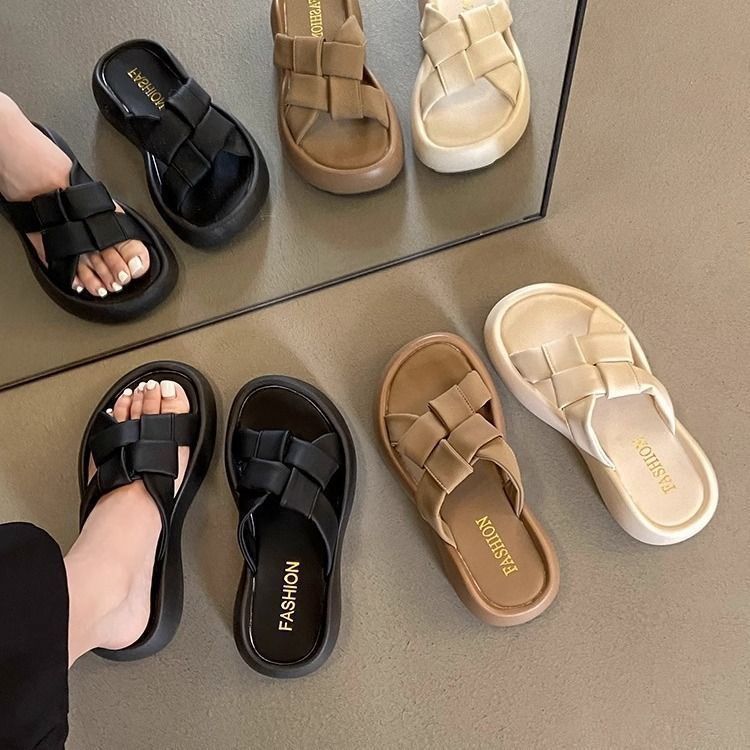 Export export italy original single cabinet removal remaining single goods bottom slippers women's summer soft bottom non-slipeasiest for match one-line slippers