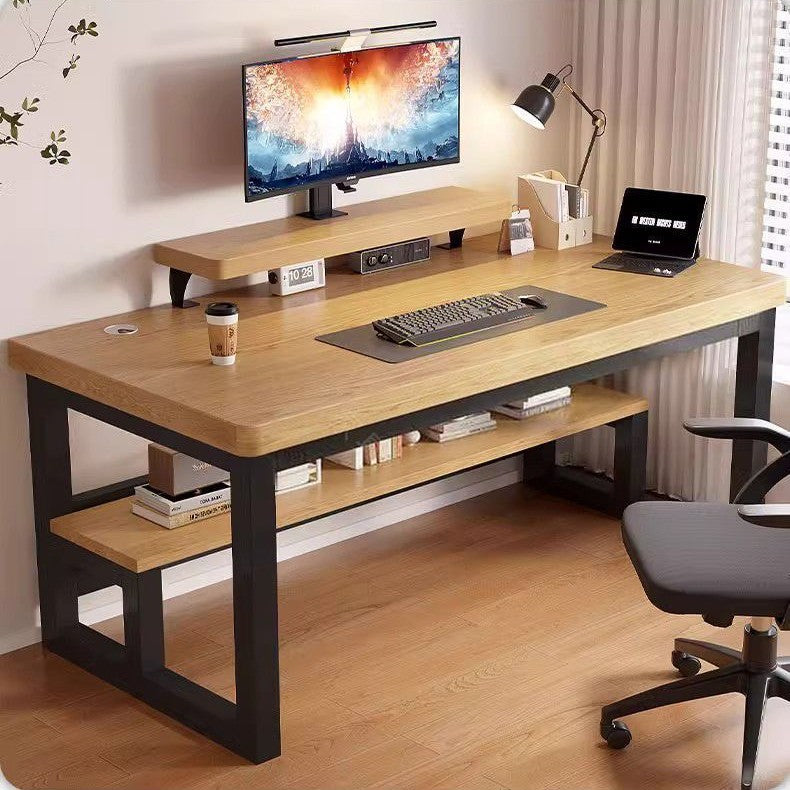 Computer desk bedroom for homestudent study writing desk desktop simple desk thickened double rectangular office desk