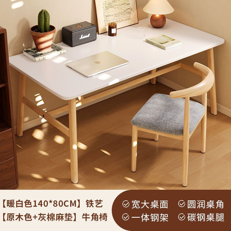 Computer desk bedroom for home desk office table girl casual workbench rectangular simple rental house table and chair