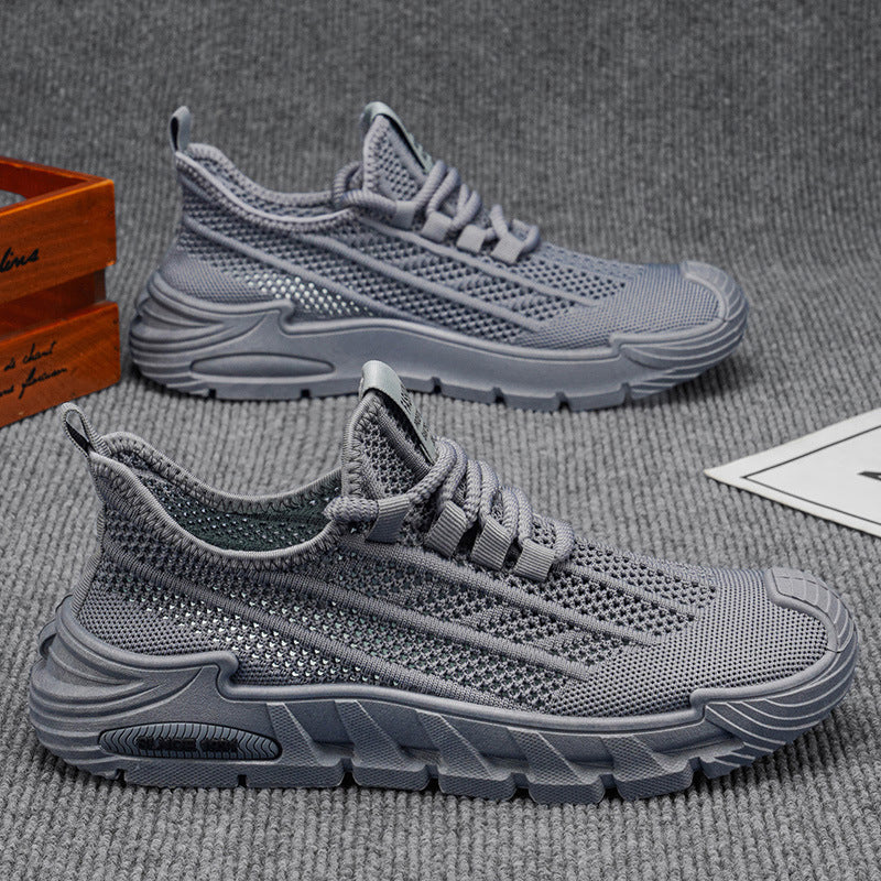 Men's summer lightweight mesh breathable sneakers - casual running shoes with soft soles, lightweight, trendy work shoes