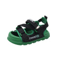 summer kids' sandals - closed-toe fashion beach shoes for girls, soft sole athletic sandals, candy-colored trendy shoes, ages 1-6