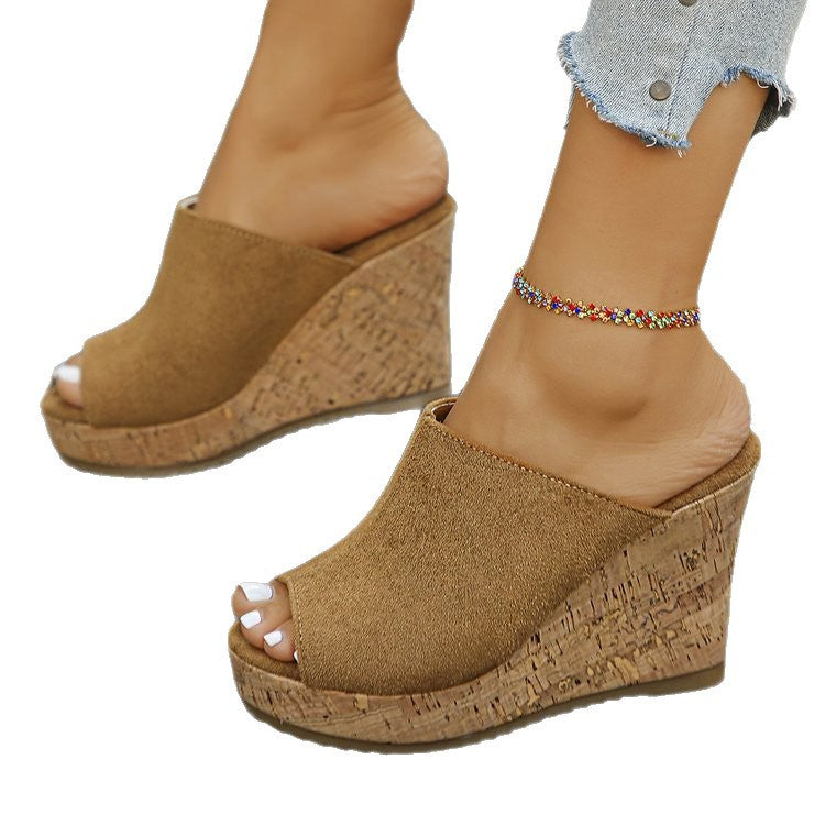summer new arrival: plus-size high-heeled slippers for women (sizes 35-42). wholesale available. dropshipping to  and