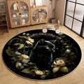 cat round carpet living room sofa coffee table floor mat hanging basket rocking chair foot pad bedroom bedside blanket