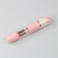 Six-in-one portable telescopic makeup brush, soft bristle blush, eye shadow brush, powder bottom brush, beauty tool, complete set of makeup brushes