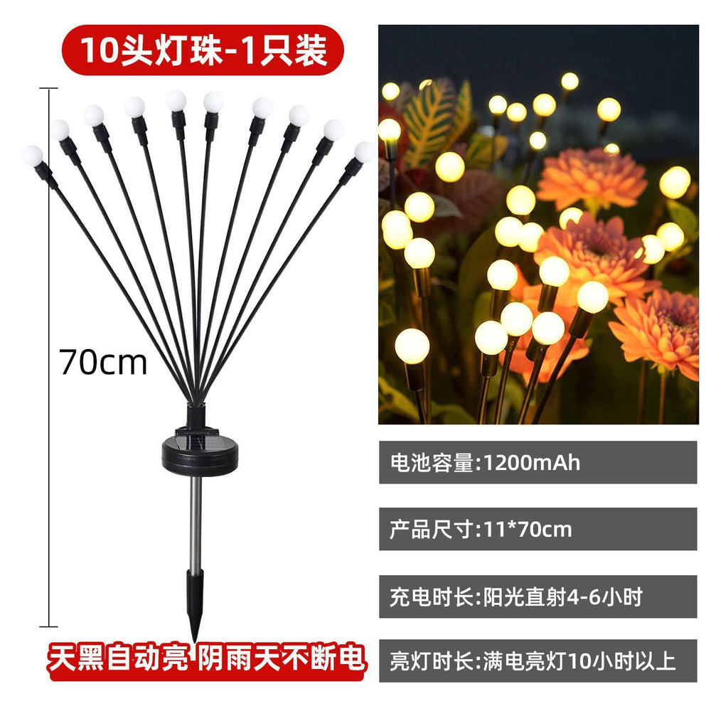 Solar outdoor lights for home courtyard internet celebrity small courtyard 2025 new style landscaping garden lawn firefly lights