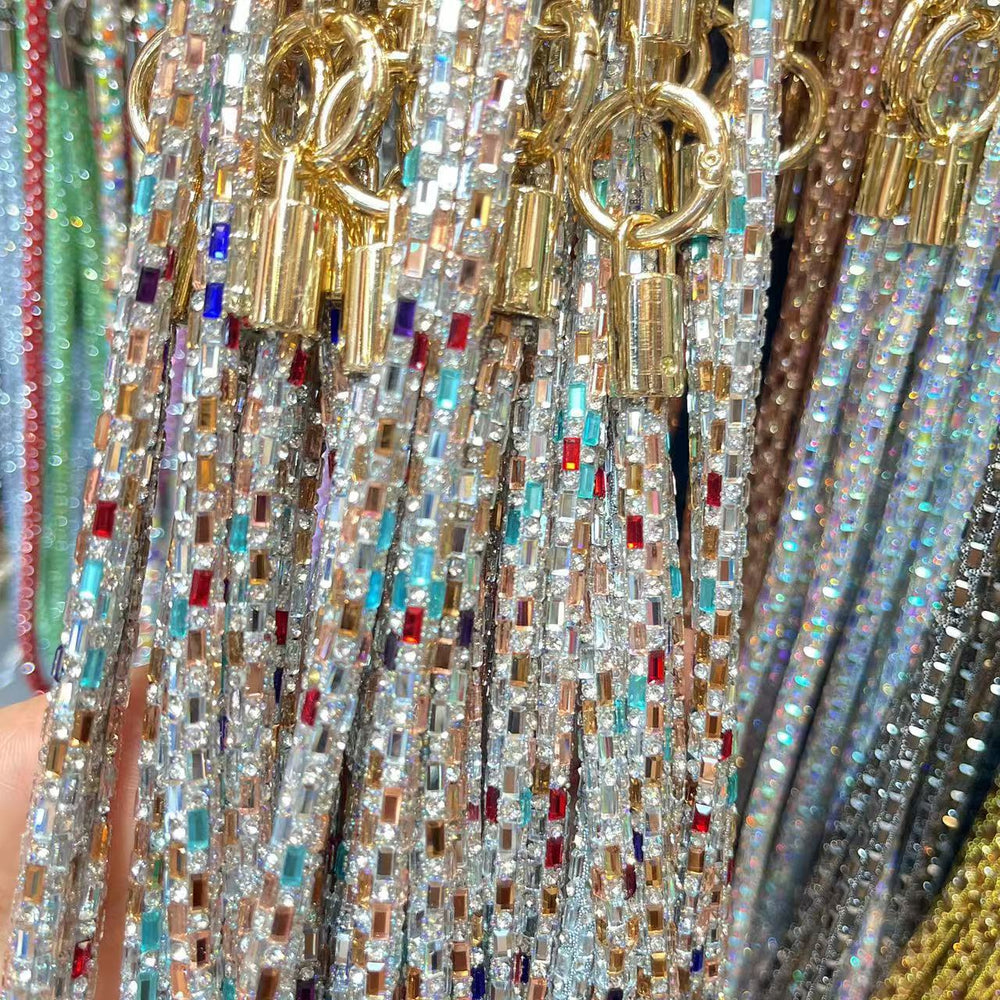 0.7 crystal bar three-in-one crossbody chain creative multi-purpose phone lanyard high-end sparkling diamond bracelet charm new