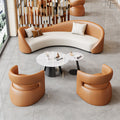 Sales office negotiation sofa hotel lobby rest area single sofa beauty salon reception coffee table combination