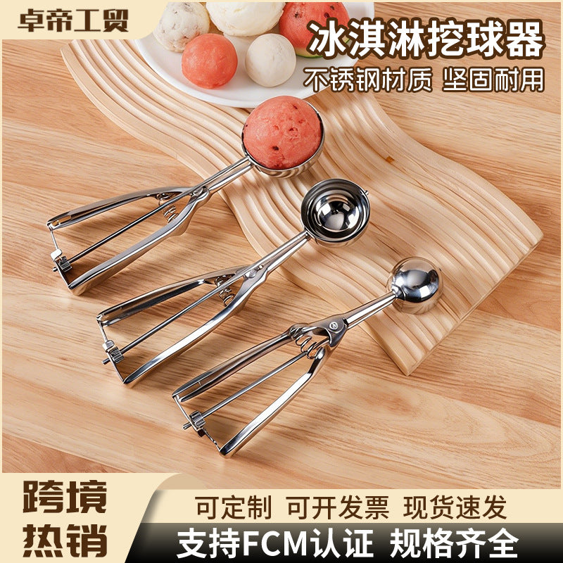 Stainless steel ice cream scoop scooper ice cream scoop scooper scoop scooper fruit scoop handy gadget
