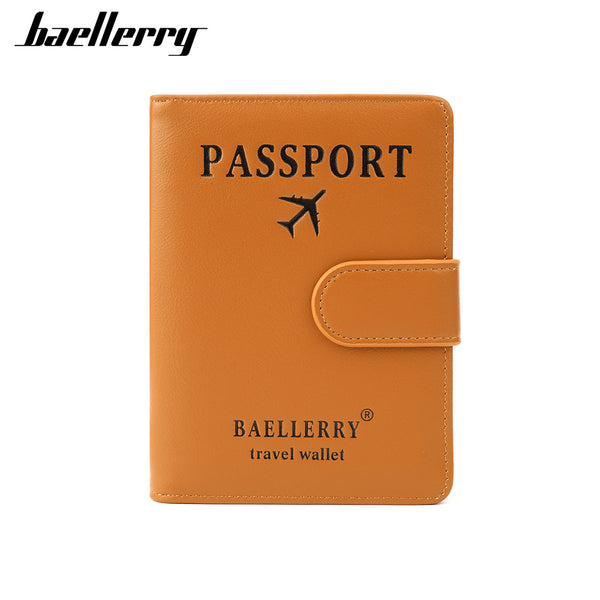Baellerry passport bag  anti-magnetic buckle multi-function RFID business travel ticket passport holder wholesale