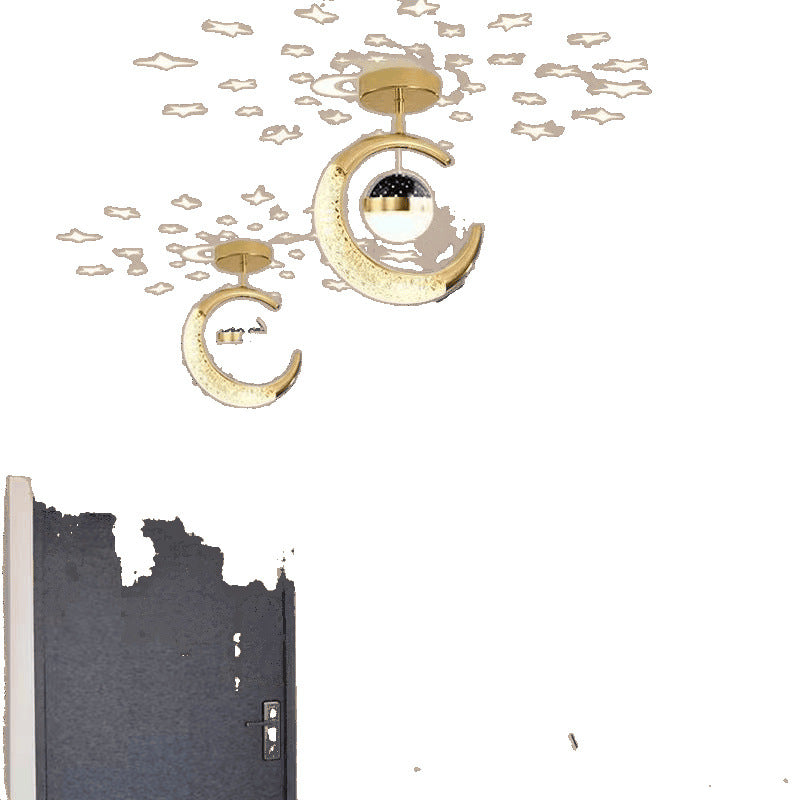 Corridor aisle light new entrance foyer balcony lighting Daquan Internet celebrity starry sky high-end entrance staircase aisle light