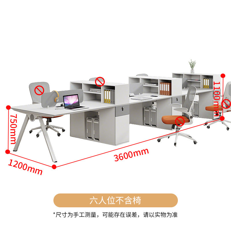 Saint li office desk and chair set - minimalist office table, staff desk, executive desk, high cabinet, workstation, booth desk