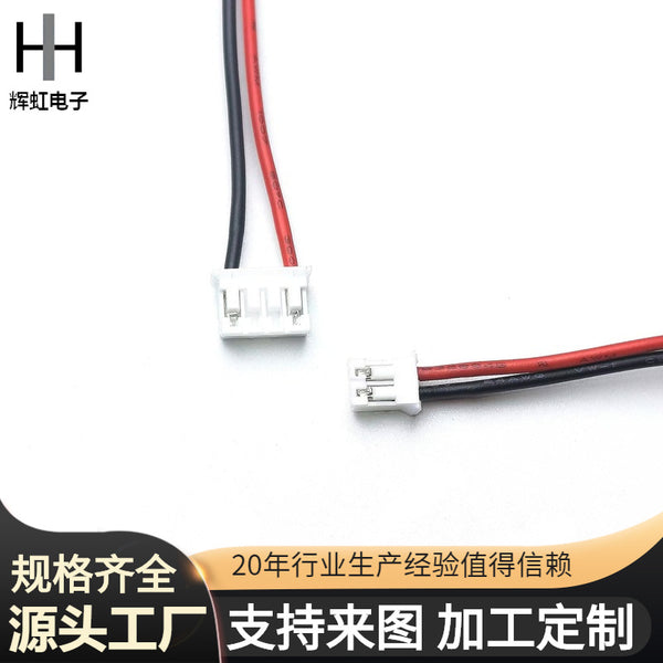 Customized 2.54 male terminal wire PH2.0 red and black wire air docking electronic wire processing wiring harness electronic connection