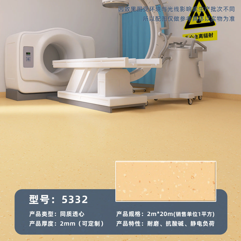 Commercial wear-resistant and non-slip floor glue for beauty salons, hospital professional pvc solid plastic floor homogeneous and penetrating