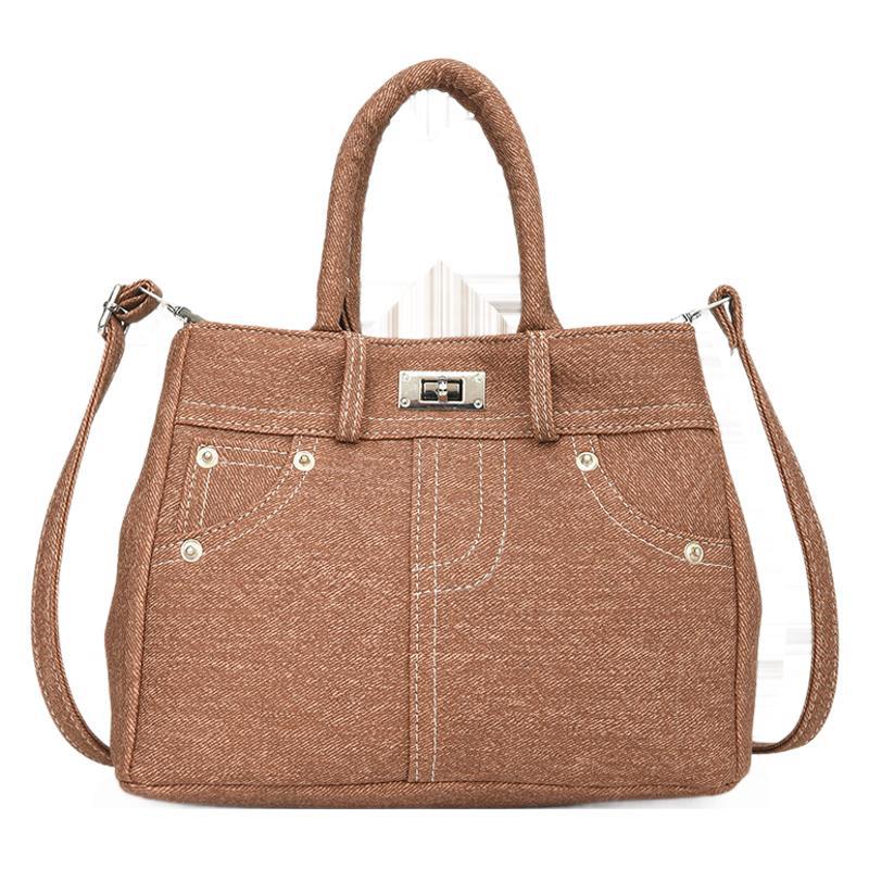 Autumn high-end messenger bag women's 2025 new creative fashion retro blue handbag trendy shoulder bag