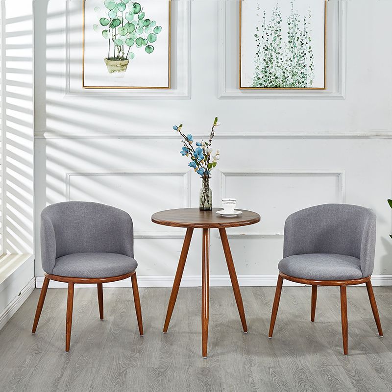 Nordic faux solid wood meeting table and chair set - modern minimalist chairs, creative casual round table, perfect for bubble tea and coffee shops