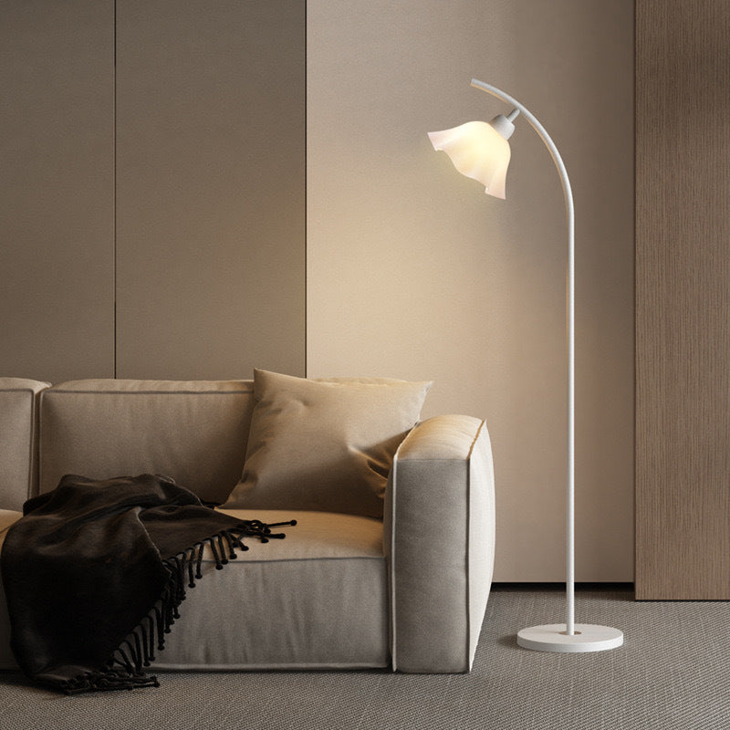 Living room floor lamp, cream style floor lamp next to the sofa, bedroom bedside lamp, petal atmosphere lamp, study decoration lamp