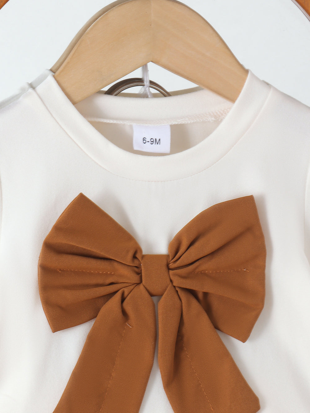 Children's clothing shein cross-border girl suit short-sleeved t-shirt + brown skirt two-piece set