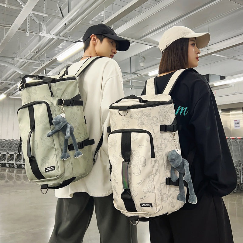 Cross-border female backpack middle school junior high school student high school Korean version college student schoolbag printed travel backpack computer bag