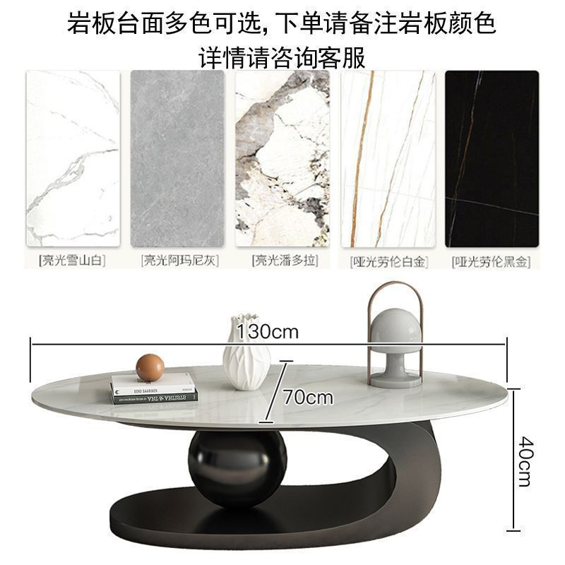 Accessible luxury italian coffee table cream style slate tea table for home living room popular table popular simple rental room coffee table