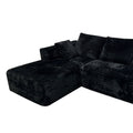 Amazon hot selling fabric sofa full sponge roll sofa l-shaped free combination lazy wholesale compression sofa