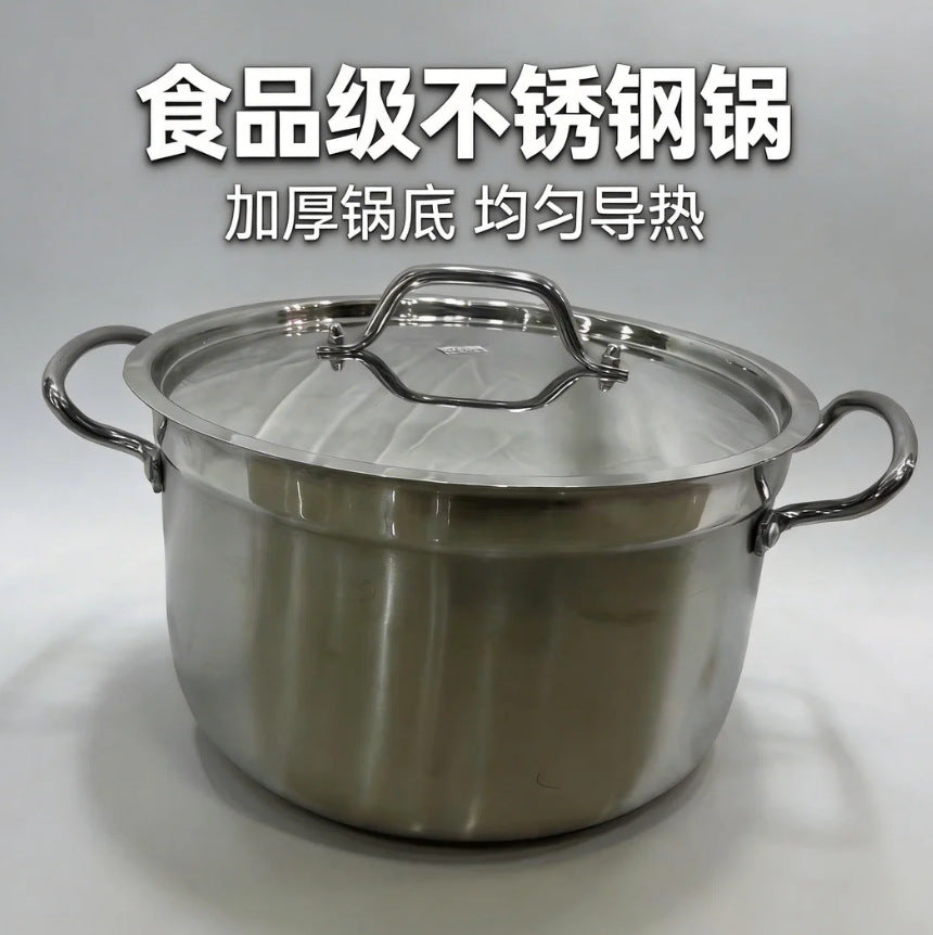 export stainless steel 6pcs pot suitthickened large capacity stainless steel pot