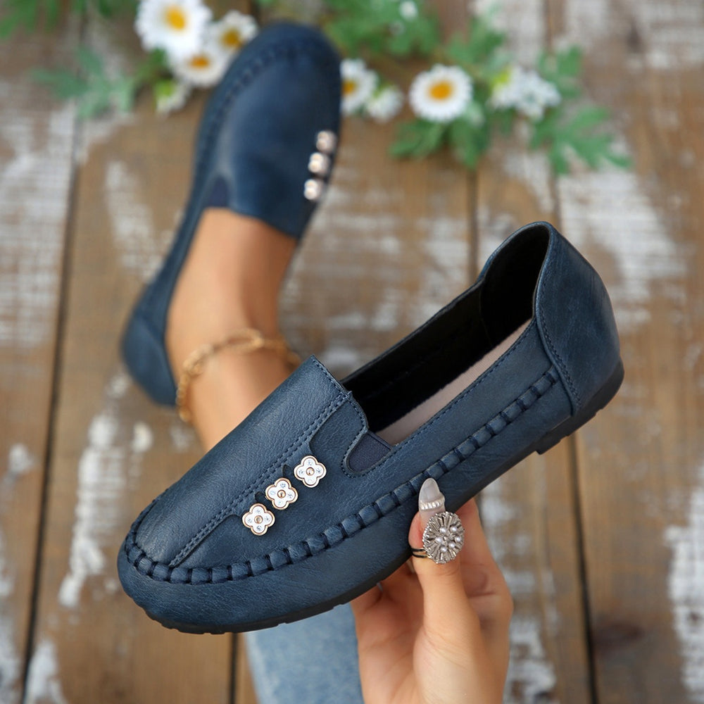 plus sizespring & fallnew arrivalfashioncasualflats lightweight bean shoes cross-border flats stitching women's shoes wholesale
