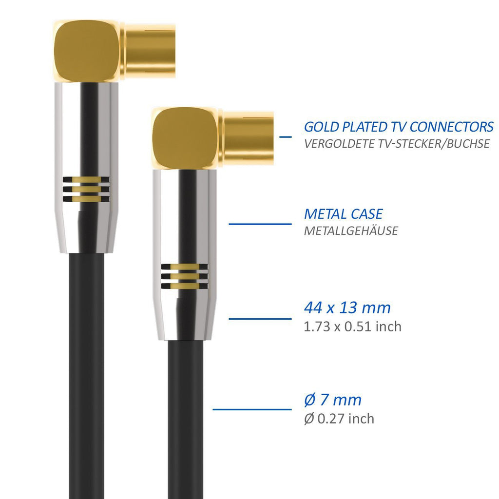 9.5 male to female high definition cable TV line TV closed circuit line RF antenna set top box line RF direct signal line