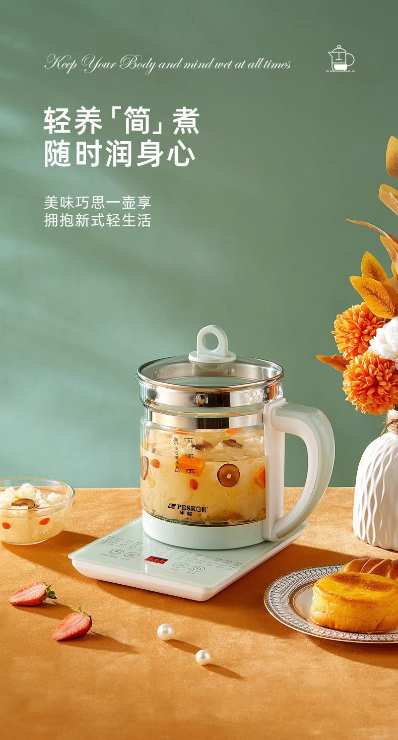 Hemisphere health pot multi-function for home small office all-glass new tea maker water kettle flower teapot dropshipping