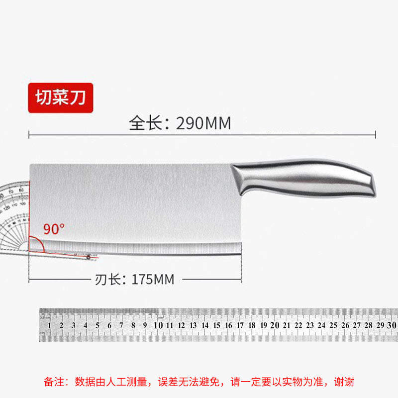 All stainless steel kitchen knife for home bone chopping knife slicing knife meat cutting knife chopping dual-purpose knife chef knife kitchen for home knife