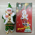 Santa claus climbing beads toy climbing rope old man music electric doll christmas gift decoration gift cross-border